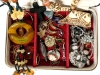 Men's Jewelry Box with Unsorted Contents | 7" x 4.75" x 1.6" - 2