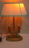 Vintage French Inspired Library Lamp 22" Tall