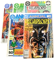 4 Vintage 1980s DC Comics | THE WARLORD Annual (Issues 1-5)