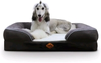 Laifug Medium Orthopedic Premium Memory Foam Dog Bed w/Washable & Removable Suede Cover . 30"×24"×9"