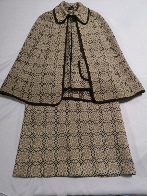 Vintage Wool Women's Suit - Cape & Skirt - Wool