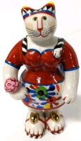 Fantastic Rosemary Benedikt Villeroy & Boch Ceramic Cat Figure | 6.5" Tall