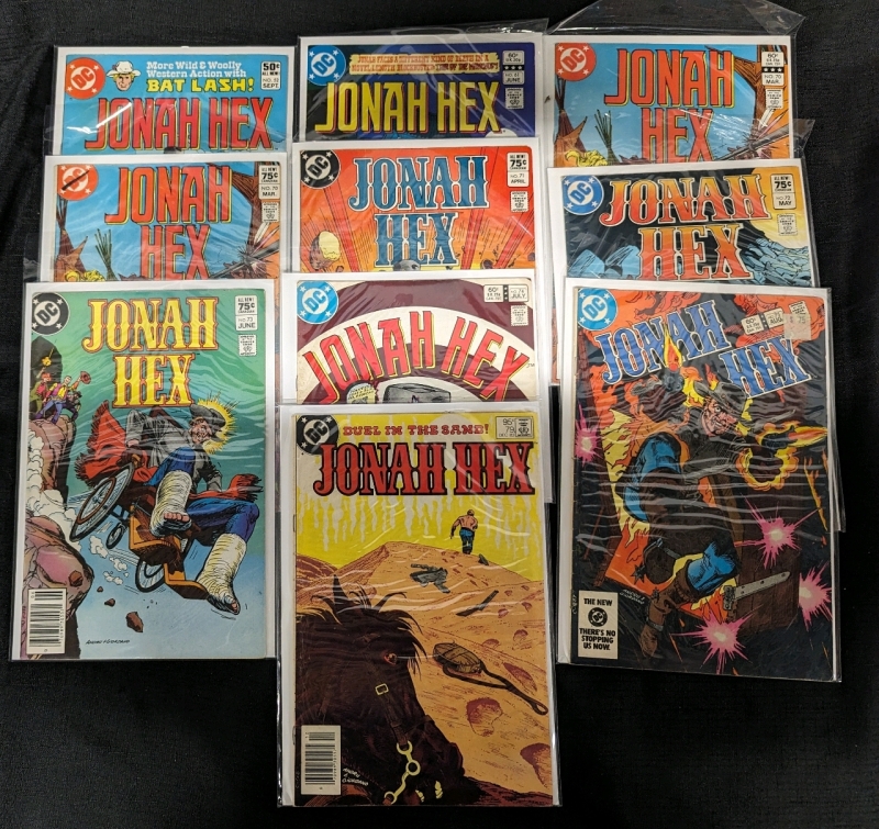 10 Vintage DC Jonah Hex Comic. Issues Between 52-73 from the Bronze Age of Comics.