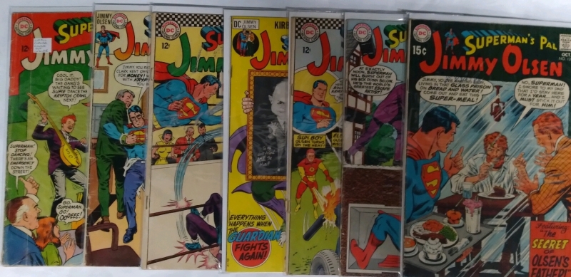 7 Vintage DC Comics Superman's Pal Jimmy Olsen PreOwned