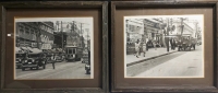 2 Vintage Wood Framed Prints 13"x11"x1.5"