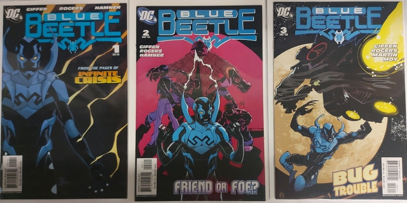 3 DC Comics Blue Bettle Issues #1-3 Great Pre Owned Condition