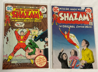 Shazam #2 The Original Captain Marvel & #18 The Worlds Mightiest Mortal DC Comics 1970’s Bronze Age Vintage