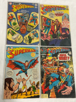 4 Superman DC Comics Issue #227, 228, 229 & 231 1960’s Silver Age Vintage Bagged and Boarded