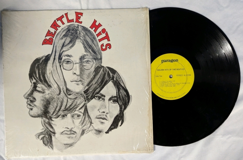 Vintage Golden Hits of the Beatles Vinyl.