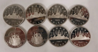 1982 - 1987 Canadian Proof One Dollar Coins , Loose . Uncirculated .