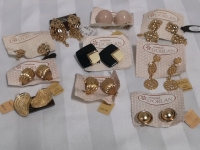 10 Vintage D'ORLAN Clip On Earrings - signed