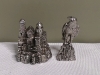 24 New Miniature Pewter Figures - Castles & Eagles - 2