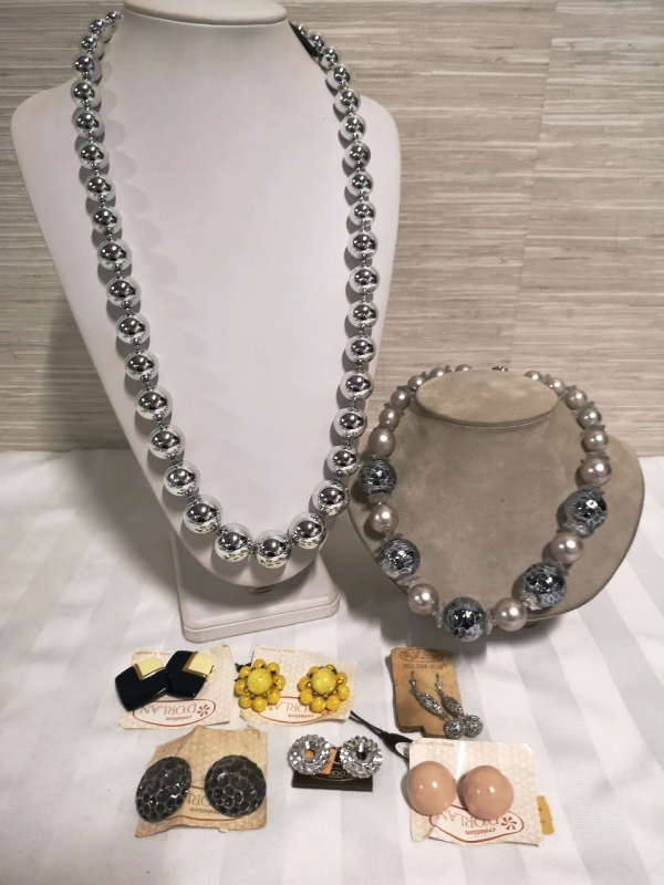 Vintage D'Orlan Statement Necklaces + Earrings