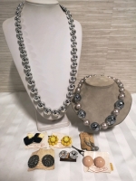 Vintage D'Orlan Statement Necklaces + Earrings