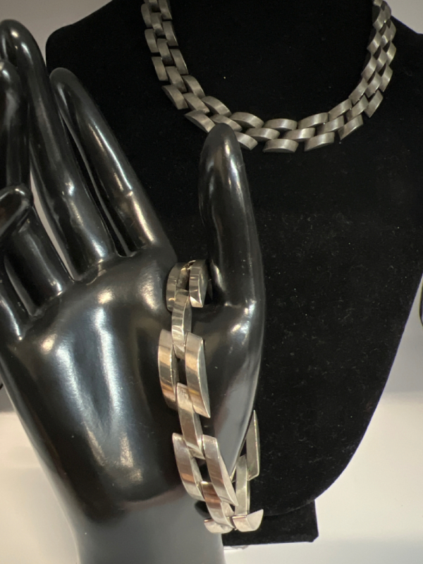 Chunky Bracelet & Necklace Half Circle Link