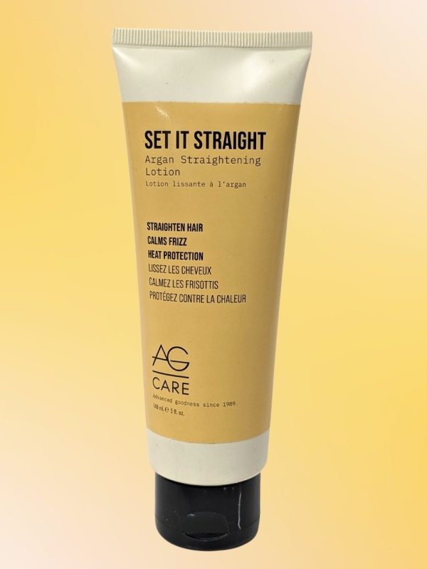 New AG CARE Set It Straight Argan Straightening Lotion 148ml