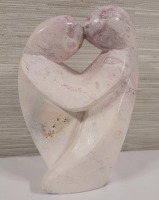 Soap Stone Carving Two People Kissing . Measures 7 1/4" tall