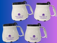 4 New Slow Rider Fat-Bottom Travel Mugs with Anti-Slip Grips on Bottom