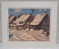 Vintage Air Canada Group of 7 Artagraph "Houses, St. Urbain" A Y Jackson