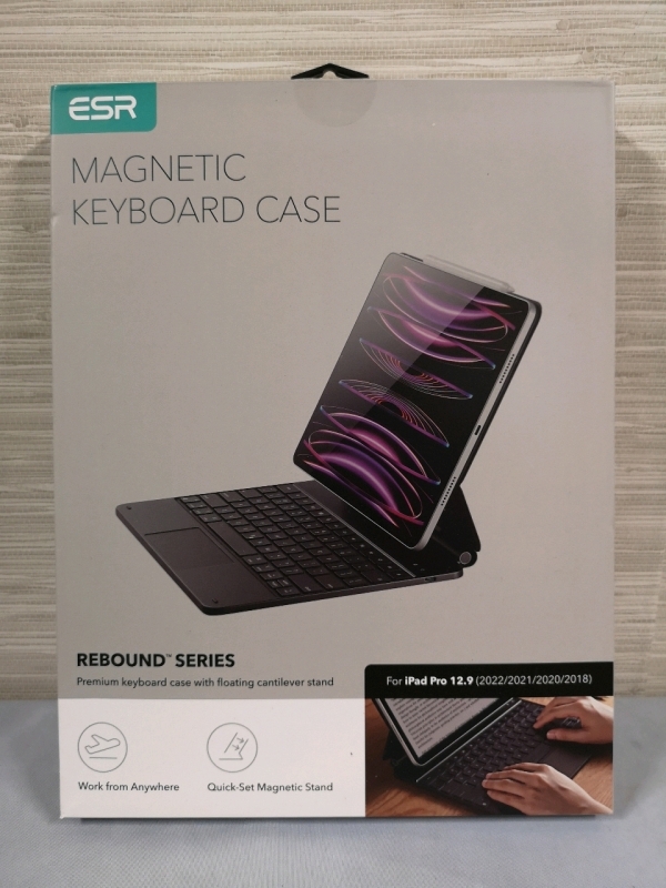 New ESR Magnetic Keyboard Case for iPad Pro 12.9 (2022/2021/2020/2018)