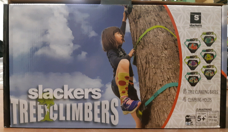 New Slackers Tree Climbers Set For Children Outdoors Includes 6 Climbing Bases and 4 Climbing Holds