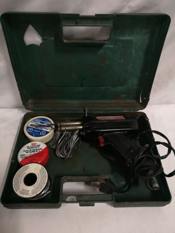 Soldering Gun with Case and Accessories - Working