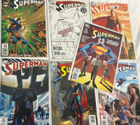 7 Superman DC Comics Issues #150, 650, 675, 677, 702 & 713 Vintage Bagged and Boarded