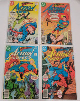 1977 - 1978 DC Comics ACTION COMICS #472 , 476 , 477, 479 . Bagged & Boarded