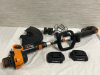 WORX WG163 GT 3.0 20V PowerShare 12" Cordless Grass Trimmer & Edger With 2 Batteries & Charger Pre-owned Tested - 2