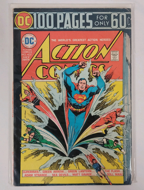 1974 DC Comics ACTION COMICS #437 . Bagged & Boarded