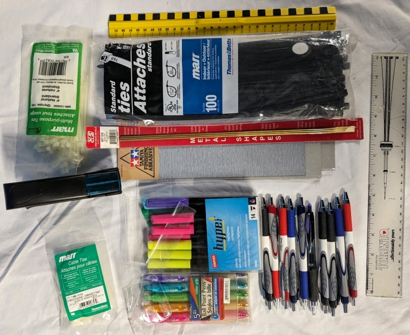 Stationary and Office Supplies.