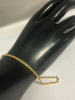 10KT Gold Rope Chain Stamped Bracelet 8 inches - 3