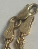10KT Gold Rope Chain Stamped Bracelet 8 inches - 4