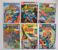 1980 - 1981 DC Comics ACTION COMICS #503 , 513 , 515 , 517 , 523 . Bagged & Boarded