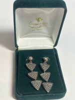 Sterling 925 Celtic Drop Earrings Scottish Loft Boxed