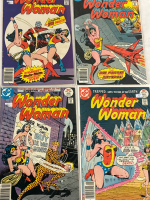 4 Wonder Woman DC Comics Issues #228, 229, 230 & 231 Straight Run Bronze Age Vintage Mostly Bagged and Boarded