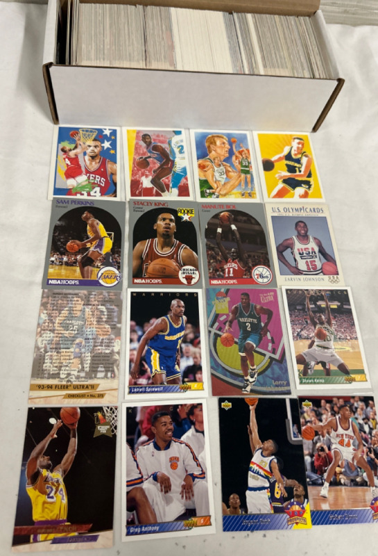 500+ Vintage Basketball Cards 1990&rsquo;s Fleer & Upper Deck NBA Trading Cards
