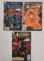 2008 - 2011 DC Comics ACTION COMICS #869 , 890 , 900 (2nd print) . Bagged & Boarded