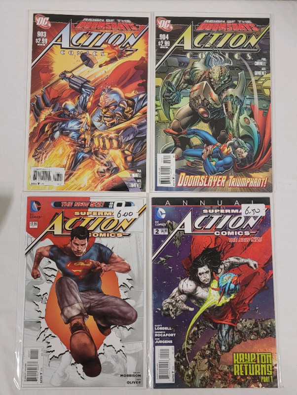 DC Comics ACTION COMICS #903 , 904 , Superman Action Comics #0 & Superman Action Comics Annual #2