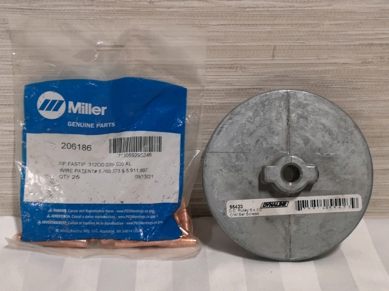 New 5" Pulley & 25 Welder Tips