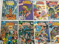 8 Crisis All-Star Squadron DC Comics Issues #54, 55, 53, 51, 56, 58, 57 & 58 Vintage Bagged and Boarded