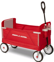 Radio Flyer 3 In 1 Ez Folding Collapsible Wagon Ride On For Kids. Stock photo used