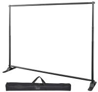 New Backdrop Banner Stand and Carry Bag for Photography ( 8' x 8' ) Stock Photo Used