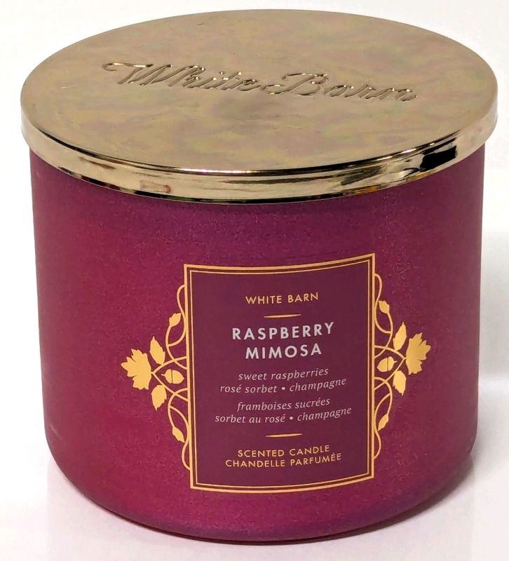 New White Barn | Raspberry Mimosa Scented Candle | 411g