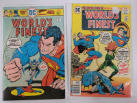 1976 DC Comics World's Finest Comics #236 & 242 . Bagged & Boarded