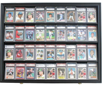 New Sports Card Display Case Lockable Collection Card Display Wall Display Frame for Basketball Football Hockey Trading Cards with UV Protection Acrylic