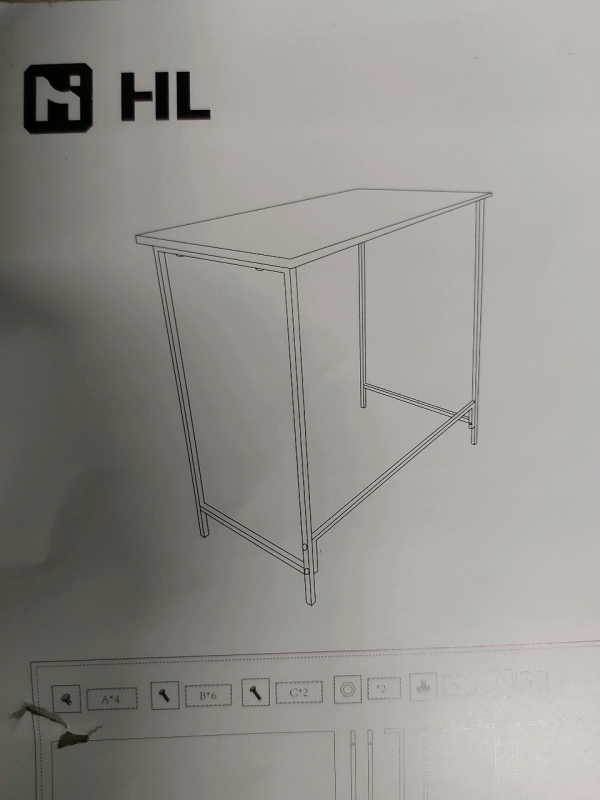 New HL Computer Desk BZ-8040-MW 31.5"x16"x28"