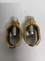 2 New Bronze Ground Rod Clamps - Size 3/4