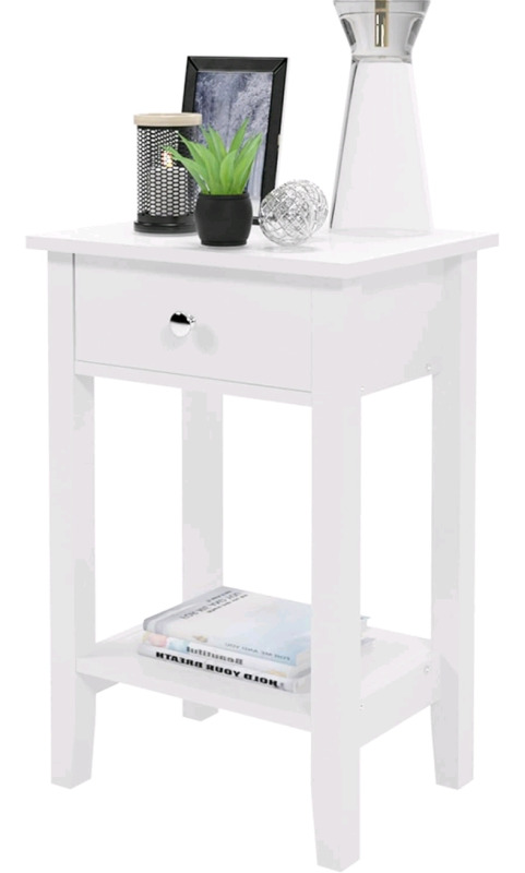 New Soges 30+" Nightstand With one Drawer and Storage Shelf