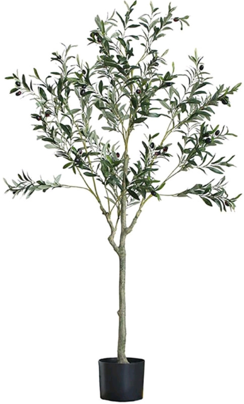 New Hairspring 5ft Decorative Olive Tree ( Faux Plant )